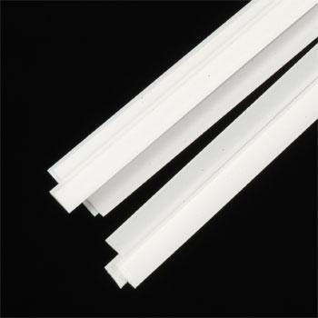 Rectangle Strip Styrene, White 0.010"x0.156"x10" (10) (PLS90717)