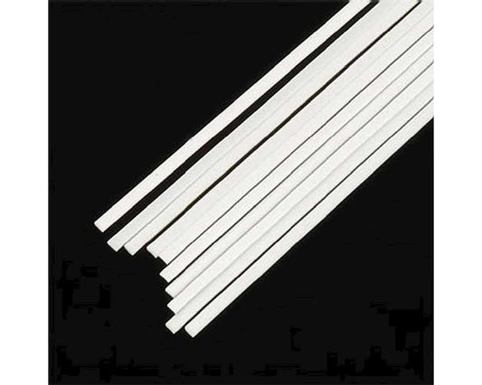 Rectangle Strip Styrene, White 0.020"x0.040"x10" (10) (PLS90722)