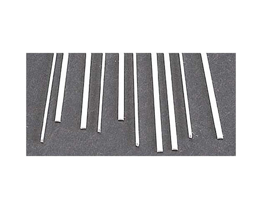 Rectangle Strip Styrene, White 0.030"x0.040"x10" (10) (PLS90732)