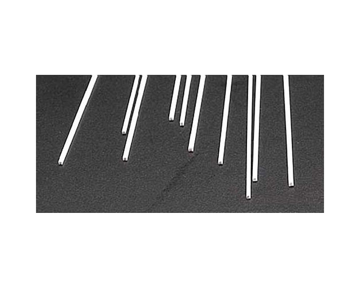 Square Rod Styrene, White 0.040"x10" (10) (PLS90740)
