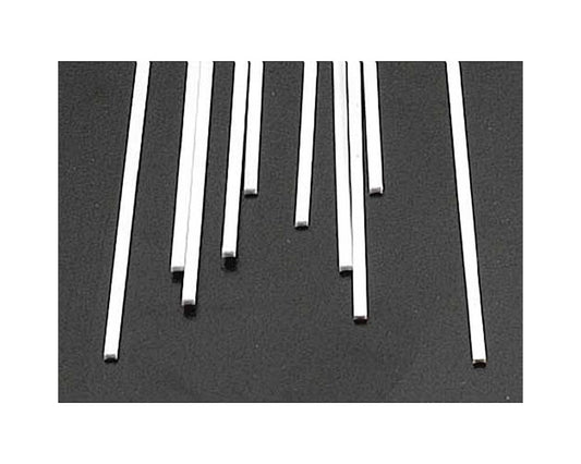 Rectangle Strip Styrene, White 0.040"x0.060"x10" (10) (PLS90743)