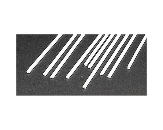 Rectangle Strip Styrene, White 0.060"x0.080"x10" (10) (PLS90754)