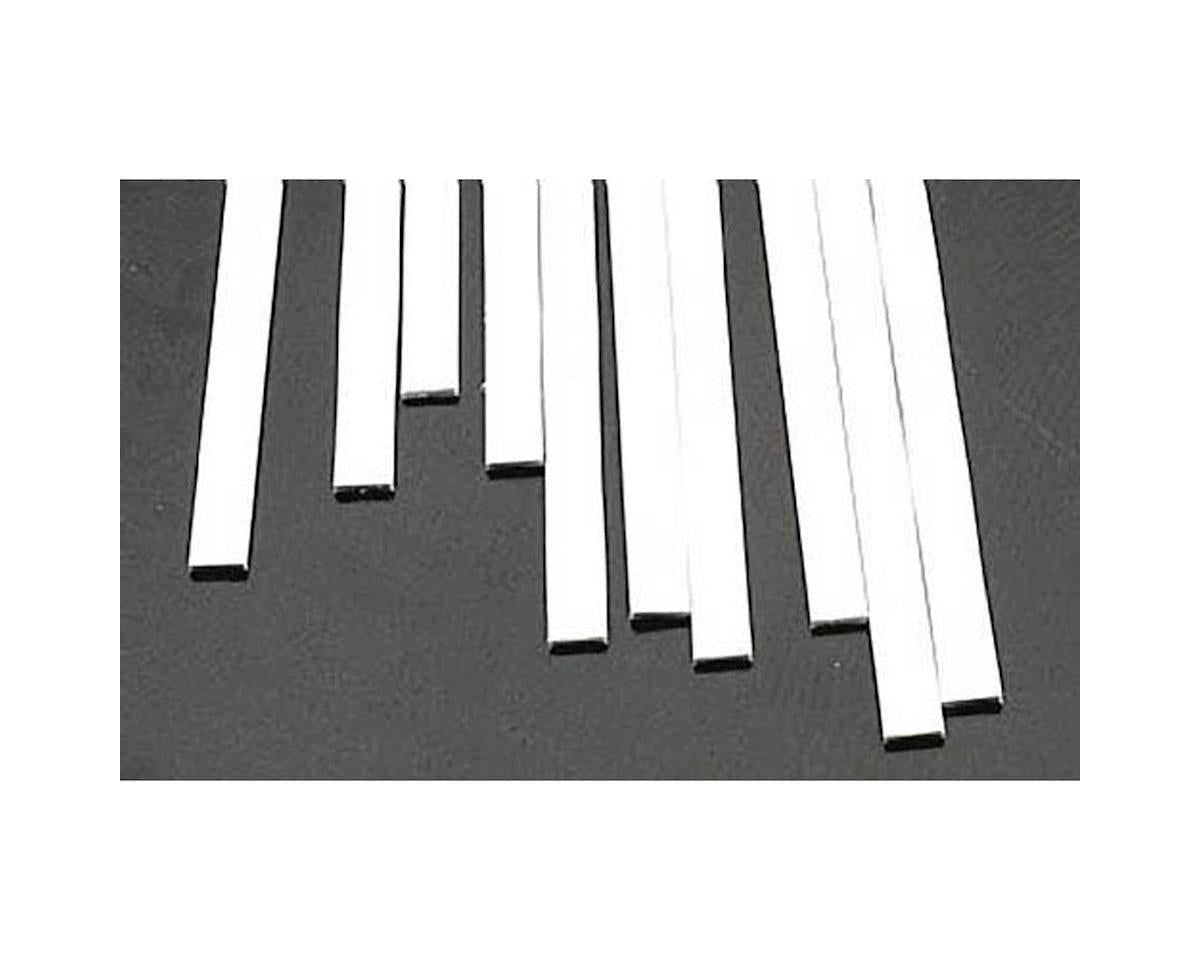 Rectangle Strip Styrene, White 0.060"x0.250"x10" (10) (PLS90759)