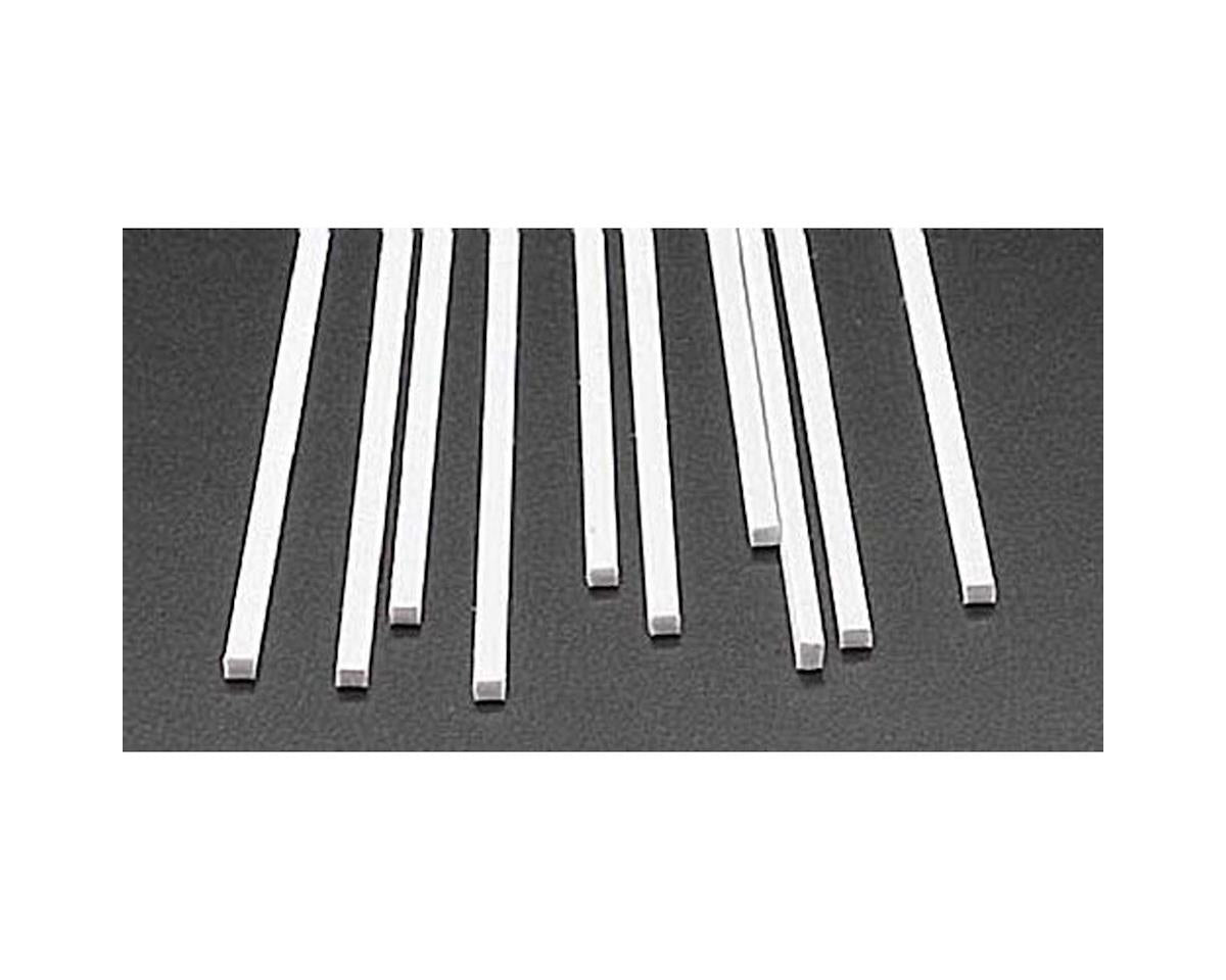 Rectangle Strip Styrene, White 0.080"x0.100"x10" (10) (PLS90765)