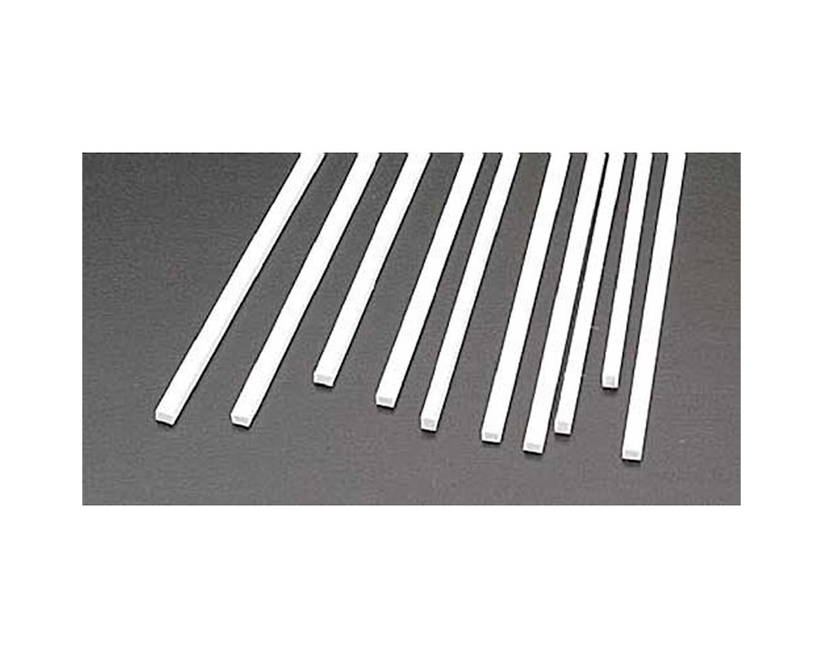 Rectangle Strip Styrene, White 0.080"x0.125"x10" (10) (PLS90766)