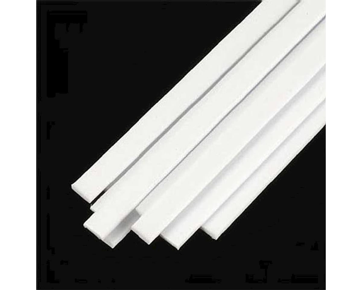 Rectangle Strip Styrene, White 0.080"x0.156"x10" (10) (PLS90767)
