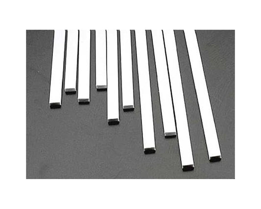 Rectangle Strip Styrene, White 0.125"x0.250"x10" (10) (PLS90789)