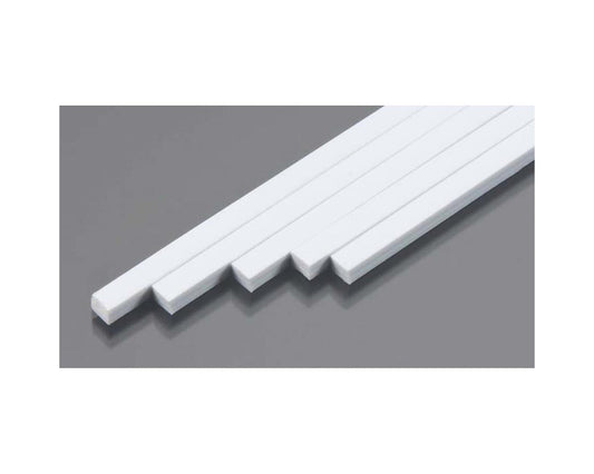 Rectangle Strip Styrene, White 0.160"x0.187"x10" (5) (PLS90798)