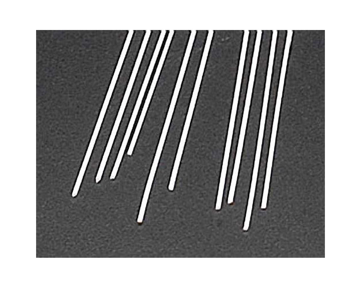 Round Rod Styrene, White 0.025"x10" (10) (PLS90852)