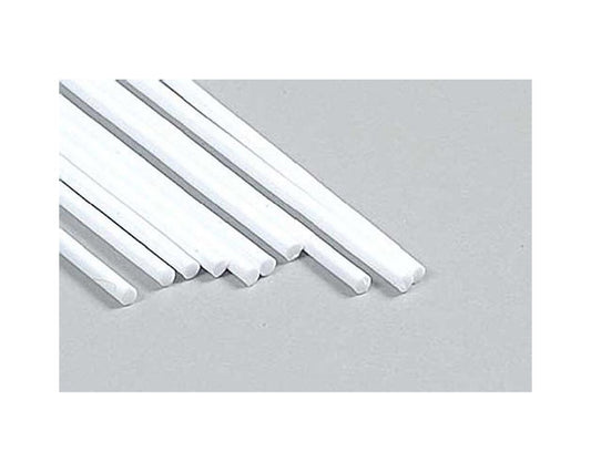 Round Rod Styrene, White 0.060"x10" (10) (PLS90858)