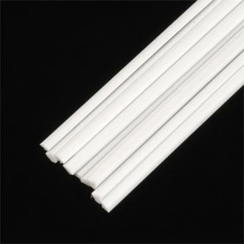 Quarter-Round Rod Styrene, White 0.060"x10" (10) (PLS90893)