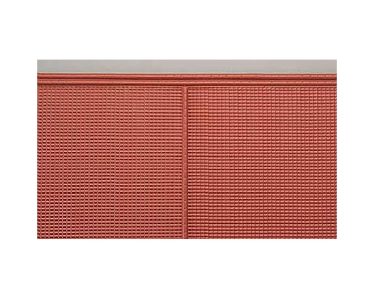 HO Styrene Spanish Tiles, Red Clay 7"x12" (2) (PLS91638)