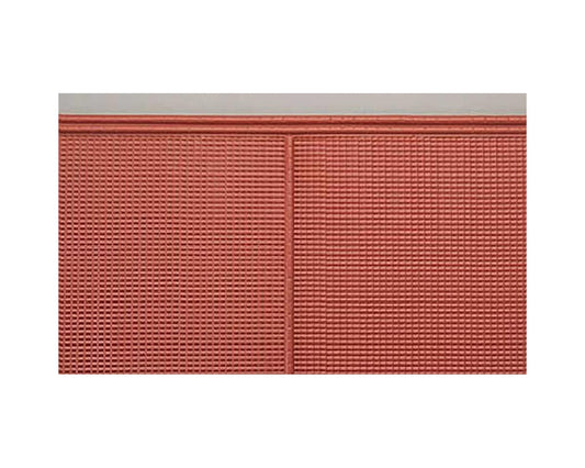 HO Styrene Spanish Tiles, Red Clay 7"x12" (2) (PLS91638)