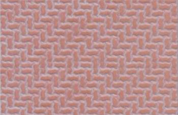 O Styrene Interlocking Paving,  Red Clay 7"x12" (2) (PLS91671)