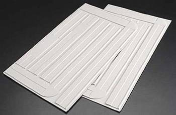 HO Curb Sidewalk Sheet Styrene, Beige 7"x12" (2) (PLS91690)
