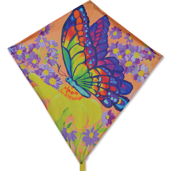 Butterfly and Wildflowers 25" Diamond Kite (PMR15231)