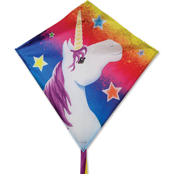 Unicorn Lucky Stars 25" Diamond Kite (PMR15232)