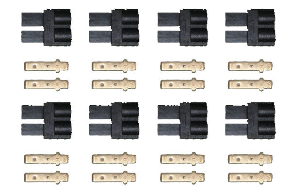 Traxxas-Style Male Connectors (8) (PRGACCTXM)