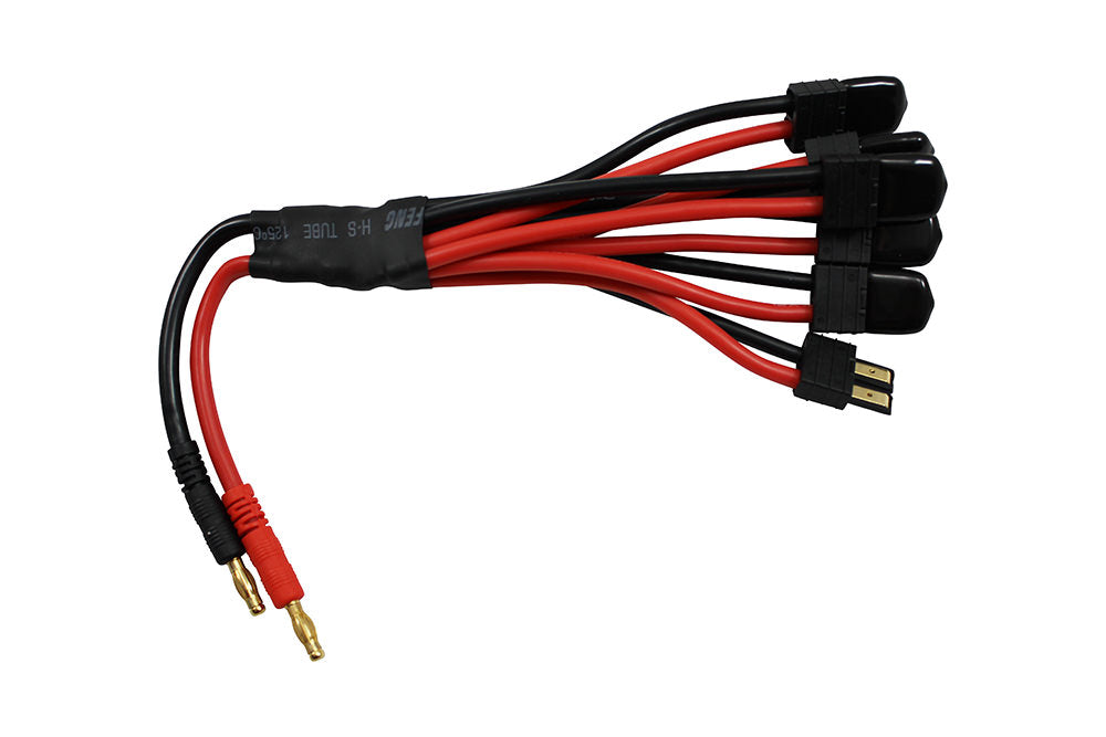 Traxxas-Style Parallel Charge Cable for 6 Batteries (PRGACPTXC)