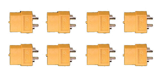 XT60 Male Connectors (8) (PRGACXT60M)