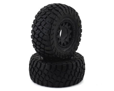 BFGoodrich Baja T/A KR2 M2 Compound Premounted Tires with 6x30 Black Raid Wheels for 1/10 Short Course Truck (2) (PRO1012310)