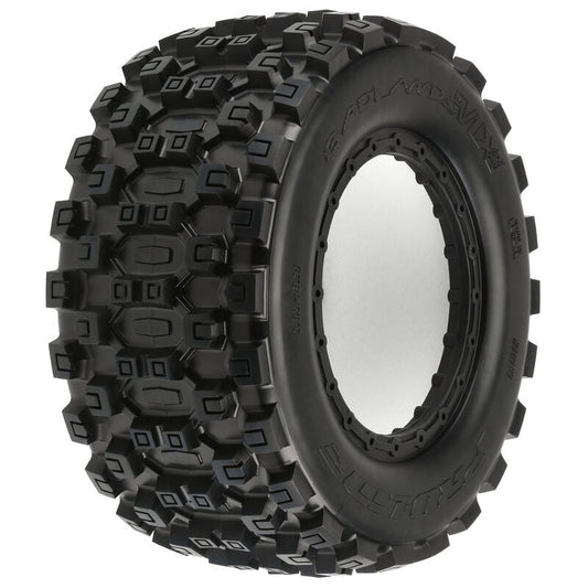 Badlands MX43 Pro-Loc All-Terrain Tires, Front or Rear for X-Maxx (2) (PRO1013100)