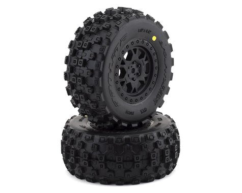 Badlands MX 2.2/3.0 SCT M2 Compound Premounted Tires with Protrac Renegade Wheels for 1/10 Short Course Truck (2) (PRO1015633)