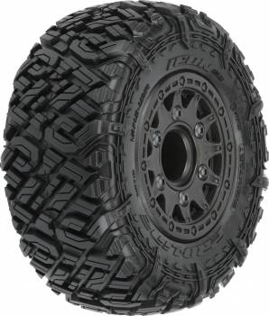 Icon Short Course 2.2"/3.0" M2 Tires Mounted on Black Raid Wheels, Front or Rear (2) (PRO1018210)