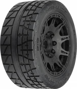 Menace HP 5.7" Tires Mounted on 24mm Black Raid Wheels, Front or Rear (2) (PRO1020510)