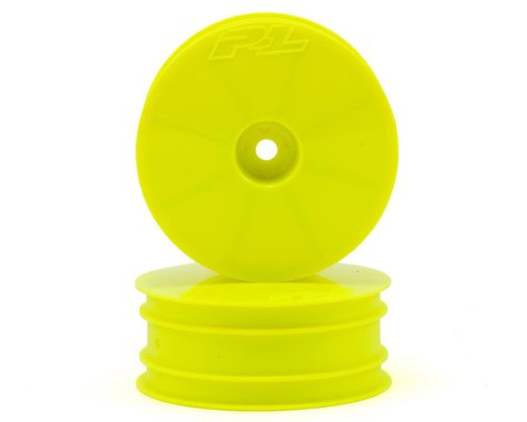 Velocity 2.2" Yellow Wheels with 12mm Hex for 1/10 2WD Buggy/B6/RB6 Front (2) (PRO273502)