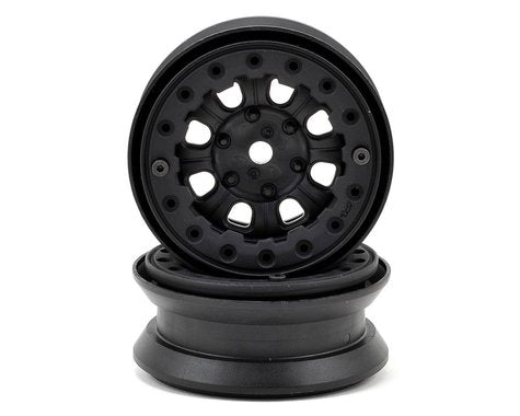 Denali 1.9" Black Bead-Loc Wheels with 12mm Hex for 1/10 Rock Crawler (2) (PRO274715)