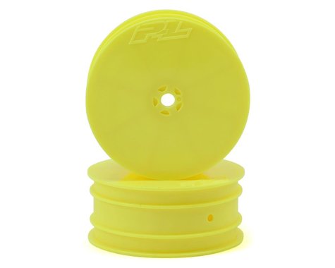 Velocity VTR 2.2" Yellow Wheels with 12mm Hex for 1/10 4WD Buggy/B64 Front (2) (PRO276802)