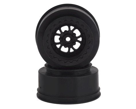 Pamona Drag Spec 3.0" Black Wheels with 12mm Hex for 1/10 Drag Racing Rear (2) (PRO277603)