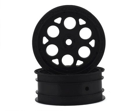 Showtime 2.2" Black Wheels with 12mm Hex for 1/10 Sprint Car Front (2) (PRO278203)