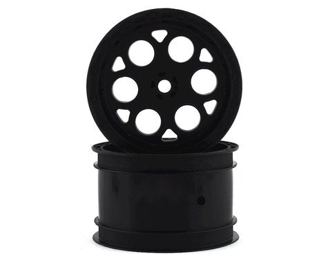 Showtime 2.2" Black Wheels with 12mm Hex for 1/10 Sprint Car Rear (2) (PRO278303)