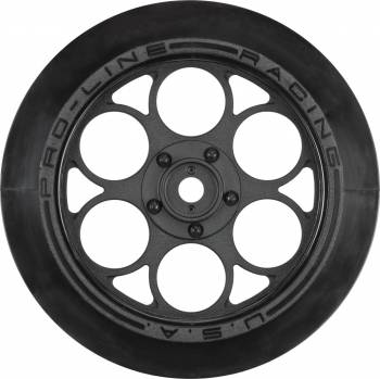 Showtime Front Runner 2.2"/2.7" Black Front Drag Wheels (2) (PRO280303)