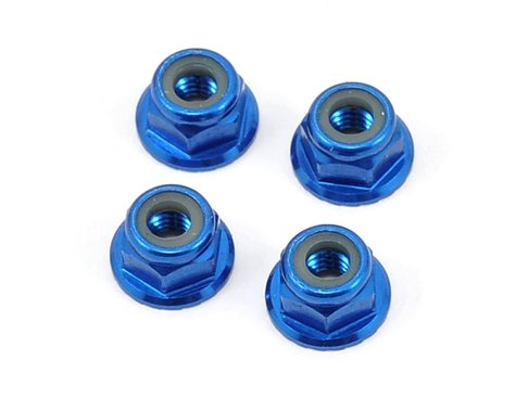 Serrated Wheel Locknut 4mm Blue (4) (PRO610000)