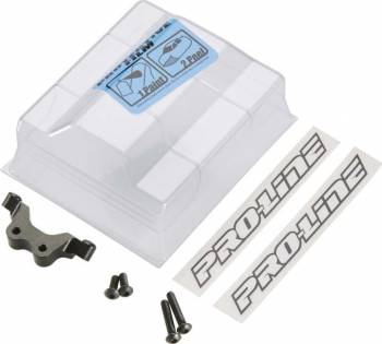 Clear Front Wing and Black Anodized Aluminum Mount for Team Associated B5M (PRO628101)