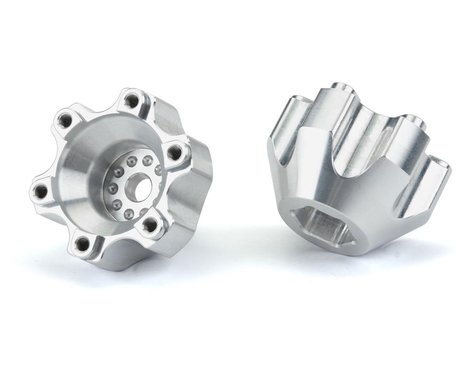 Aluminum Wide Adapters 6x30 to 12mm Hex for Traxxas 2WD Front and Stampede/Rustler 4x4 (2) (PRO633701)