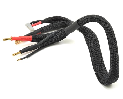 4mm to 4mm Solid Bullets 2S Charge and Balance Adapter, 10AWG Wire, 24" Long (PTK5341)