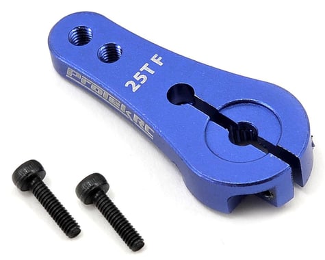 4mm Aluminum Long Clamping 25T Servo Horn, Blue (PTK7800)