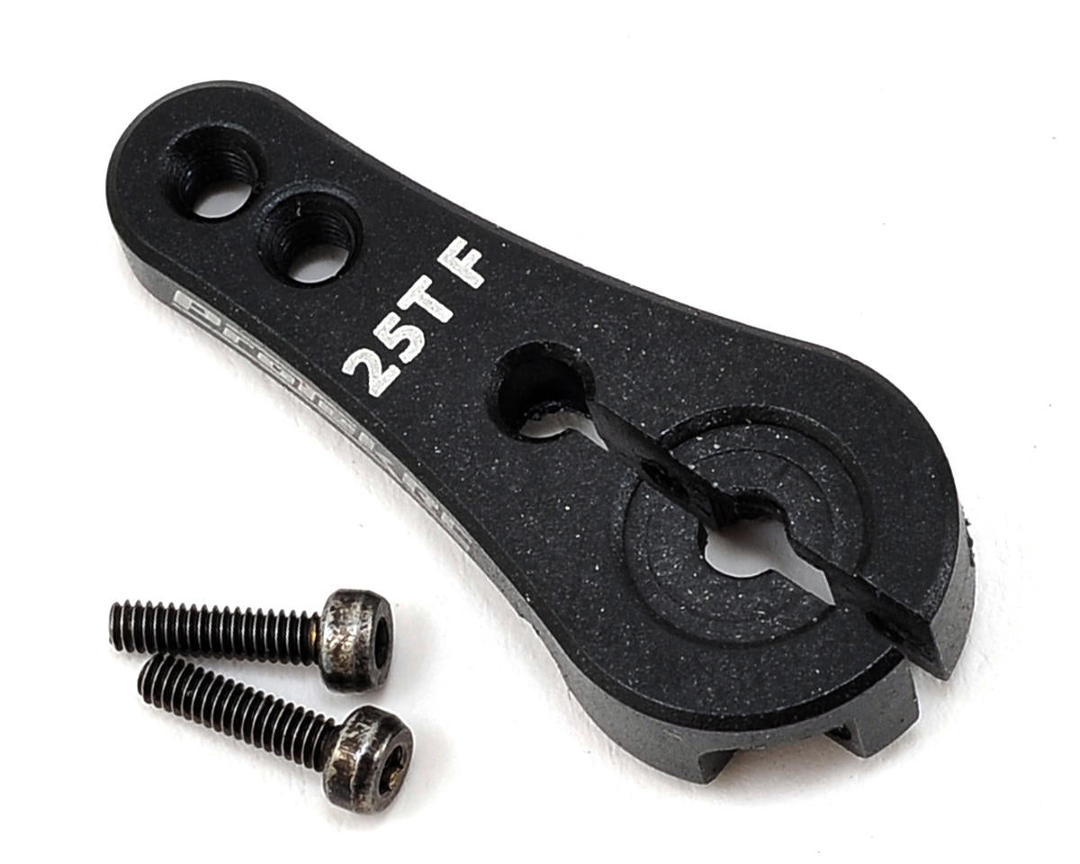 4mm Aluminum Long Clamping 25T Servo Horn, Black (PTK7800BK)