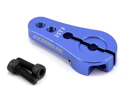 4mm Aluminum Short Clamping 25T Servo Horn, Blue (PTK7808)