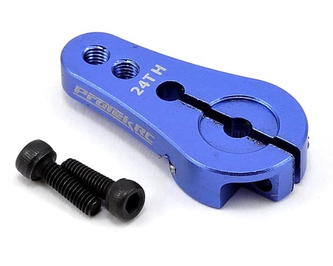 4mm Aluminum Short Clamping 24T Servo Horn, Blue (PTK7810)