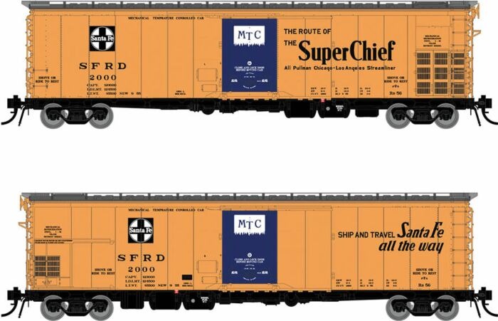 HO RTR Santa Fe Class RR-56 Mechanical Reefer, Santa Fe SFRD (RAP156001A)