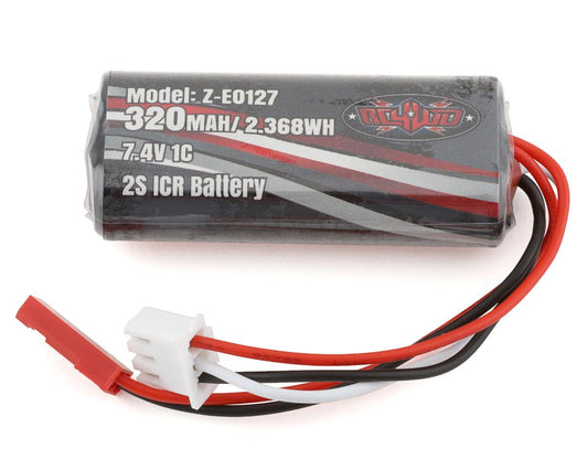 320mAh 2S 7.4V Lithium Ion Battery with Balance Plug (RC4ZE0127)