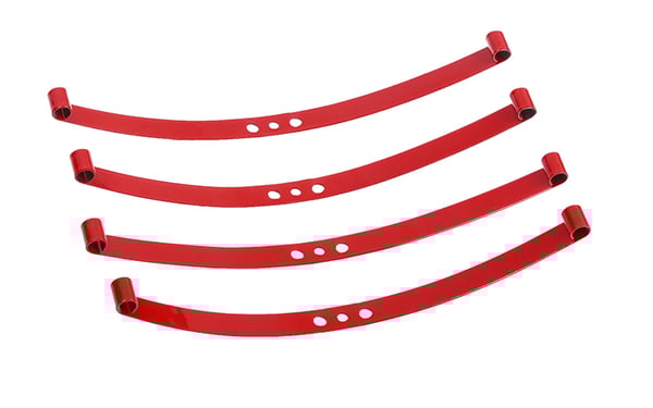 Red Super Soft Flex Leaf Springs (4) (RC4ZS0570)