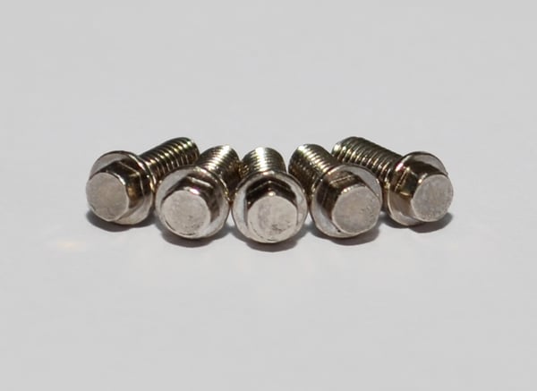 Miniature Scale Hex Bolts 2.5x6mm, Silver (RC4ZS0663)