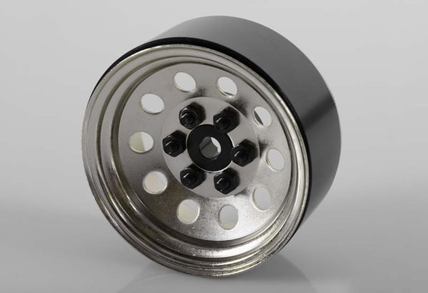 Pro10 1.9" Steel Stamped Beadlock Wheel, Silver (RC4ZW0073)