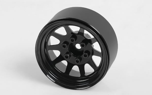 OEM Stamped Steel 1.9" Beadlock Wheels, Black (RC4ZW0210)